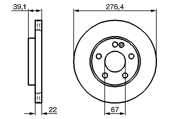 Тормозной диск BOSCH 0 986 479 186