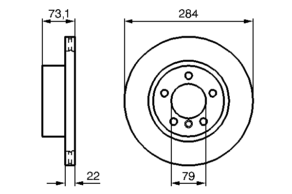 Тормозной диск BOSCH 0 986 479 213