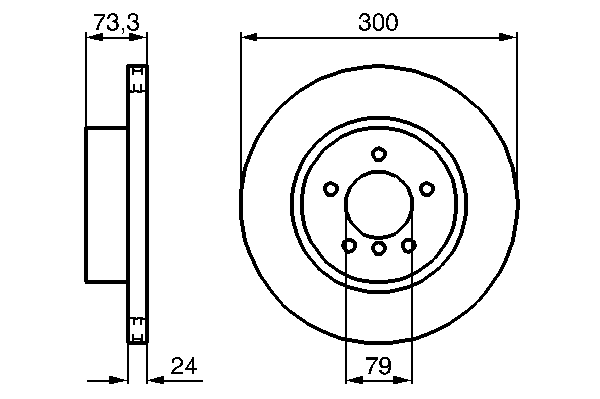 Тормозной диск BOSCH 0 986 479 216