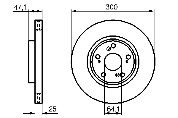 Тормозной диск BOSCH 0 986 479 227