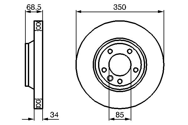 Тормозной диск BOSCH 0 986 479 249