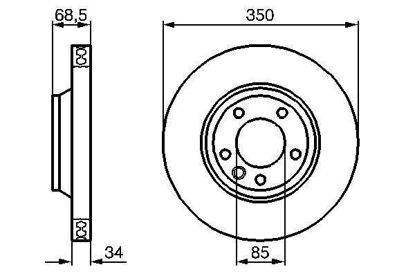 Тормозной диск BOSCH 0 986 479 251