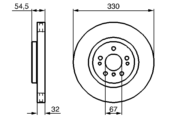 Гальмівний диск BOSCH 0 986 479 269