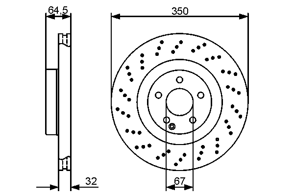 Тормозной диск BOSCH 0 986 479 412