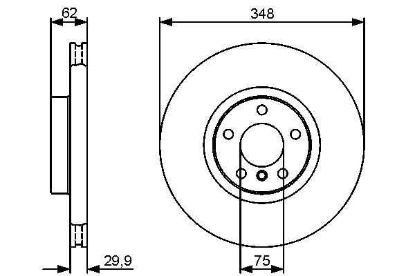 Тормозной диск BOSCH 0 986 479 436