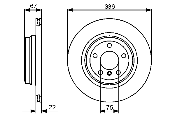 Тормозной диск BOSCH 0 986 479 439