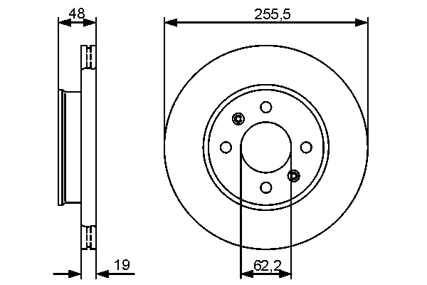 Тормозной диск BOSCH 0 986 479 459