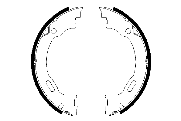 Тормозные колодки ручника BOSCH 0 986 487 609
