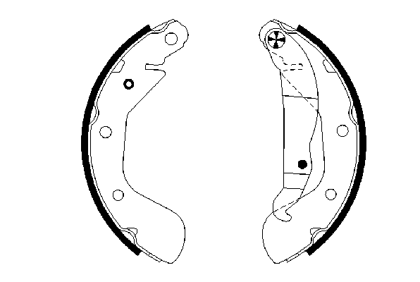 Тормозные колодки BOSCH 0 986 487 614