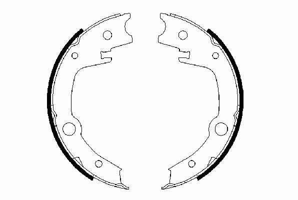 Тормозные колодки ручника BOSCH 0 986 487 679