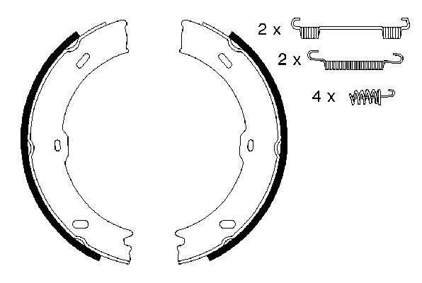 Тормозные колодки ручника BOSCH 0 986 487 720