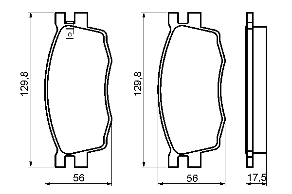 Тормозные колодки BOSCH 0 986 494 139