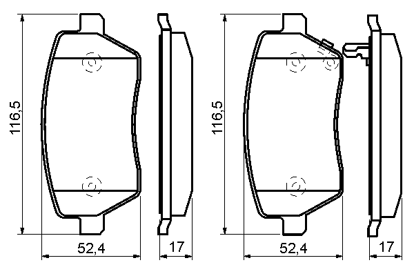 Тормозные колодки BOSCH 0 986 494 160