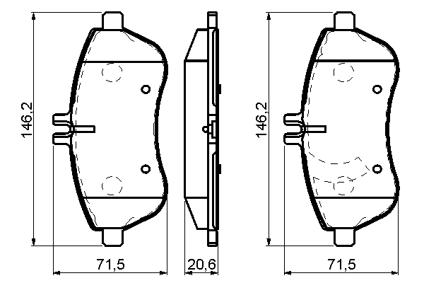Тормозные колодки BOSCH 0 986 494 161