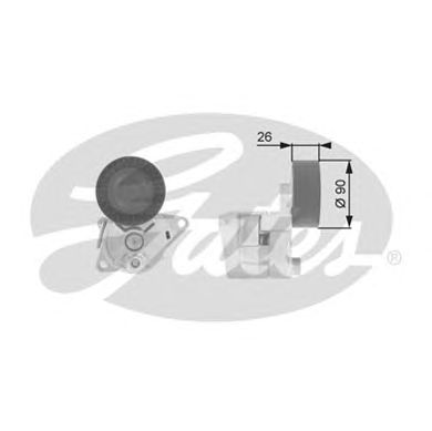 Натяжной ролик поликлинового ремня GATES T38224