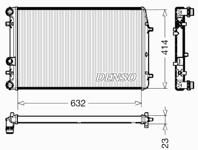 Радиатор охлаждения DENSO DRM27005