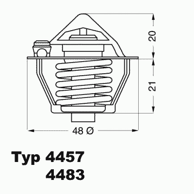Термостат WAHLER 4457.82D