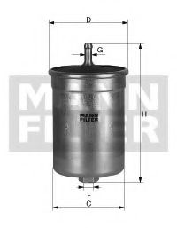 Паливний фільтр MANN-FILTER WK 56/3