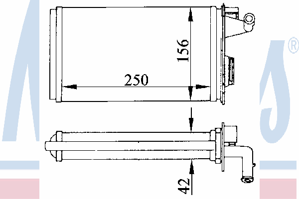 Радиатор отопителя NISSENS 71438