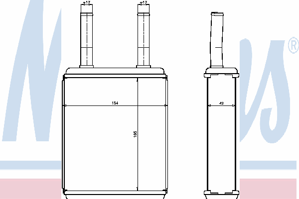 Радіатор опалення NISSENS 77600