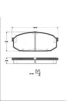 Гальмівні колодки NK 223251