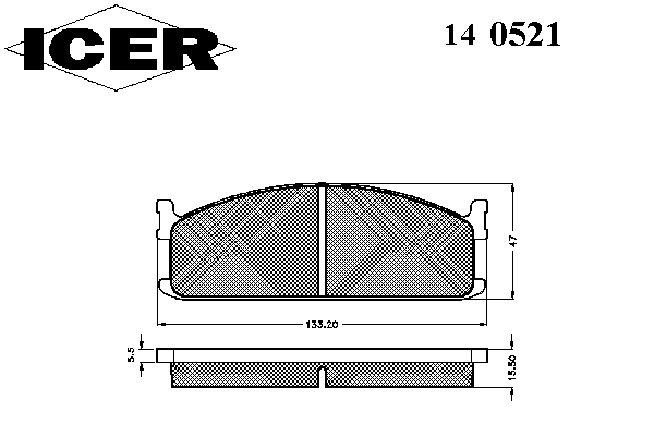 Тормозные колодки ICER 140521