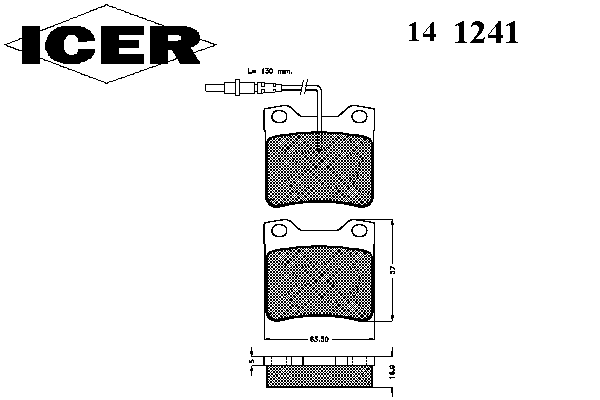 Тормозные колодки ICER 141241