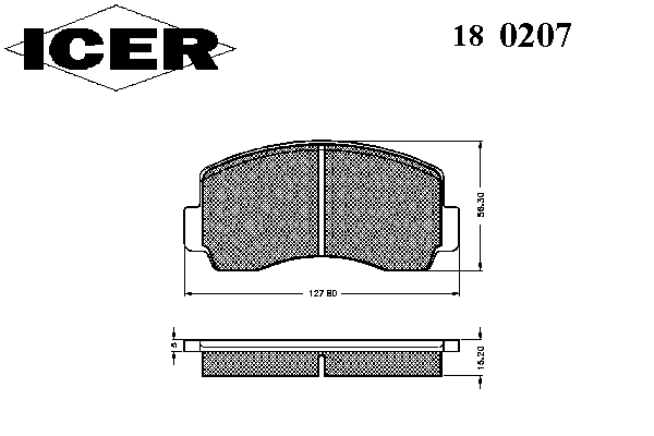 Тормозные колодки ICER 180207