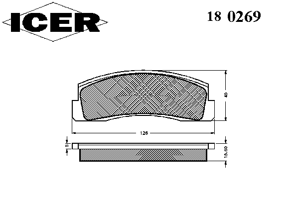 Тормозные колодки ICER 180269