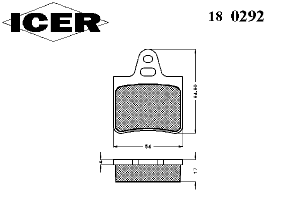 Тормозные колодки ICER 180292
