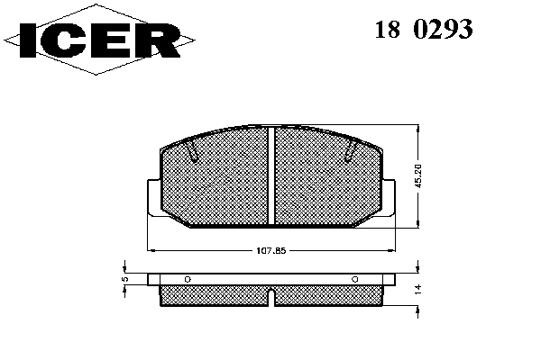 Тормозные колодки ICER 180293