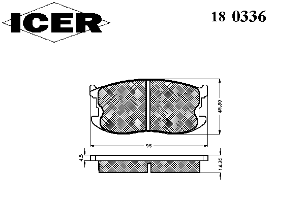 Тормозные колодки ICER 180336