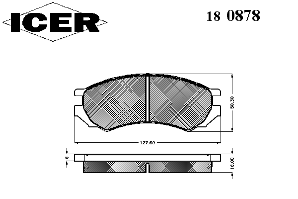 Тормозные колодки ICER 180878