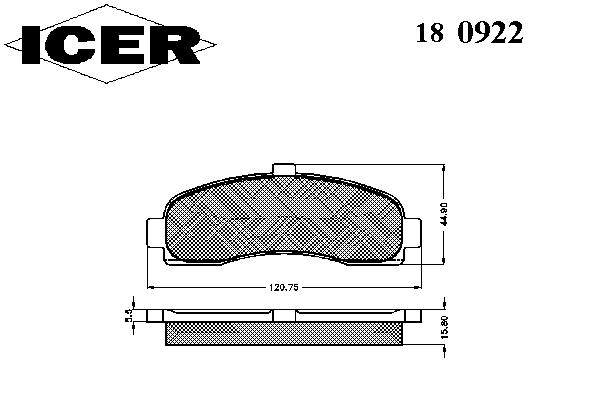 Тормозные колодки ICER 180922
