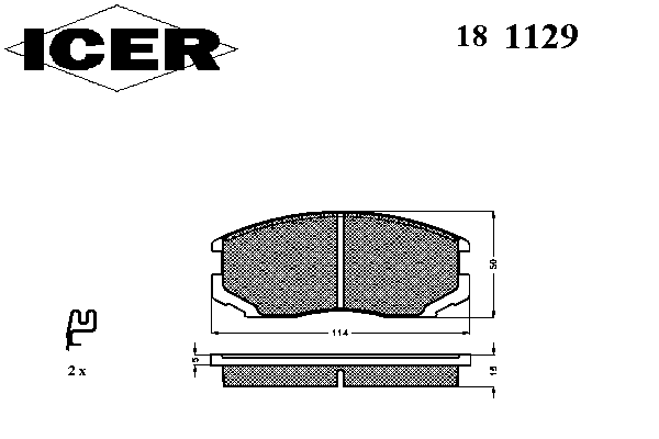 Тормозные колодки ICER 181129
