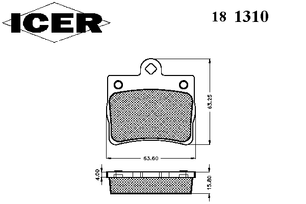 Тормозные колодки ICER 181310