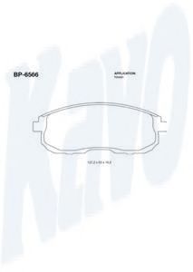 Тормозные колодки KAVO PARTS BP-6566