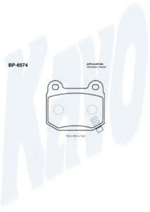 Тормозные колодки KAVO PARTS BP-6574