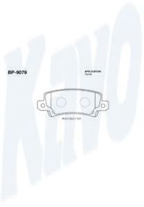 Тормозные колодки KAVO PARTS BP-9079