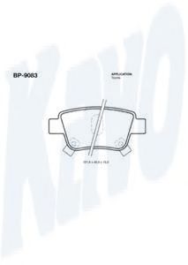 Тормозные колодки KAVO PARTS BP-9083