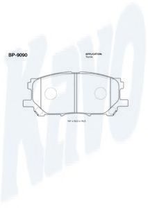 Тормозные колодки KAVO PARTS BP-9090