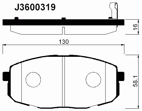 Тормозные колодки NIPPARTS J3600319