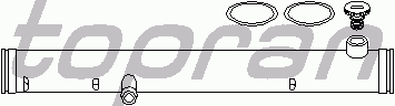 Патрубок системы охлаждения TOPRAN 108 843