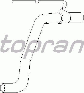 Шланг радиатора TOPRAN 107 346
