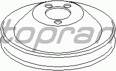 Шкив помпы TOPRAN 100 213