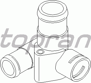 Фланец охлаждающей жидкости TOPRAN 108 191