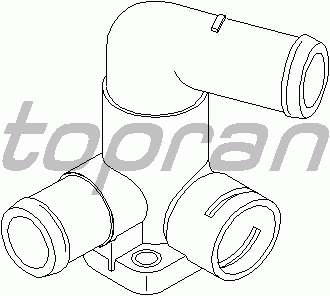 Фланец охлаждающей жидкости TOPRAN 108 873