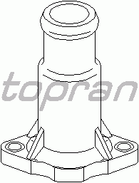 Фланец охлаждающей жидкости TOPRAN 107 638