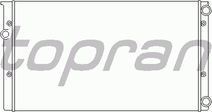 Радиатор охлаждения TOPRAN 107 367