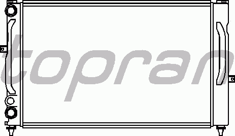 Радиатор охлаждения TOPRAN 107 151